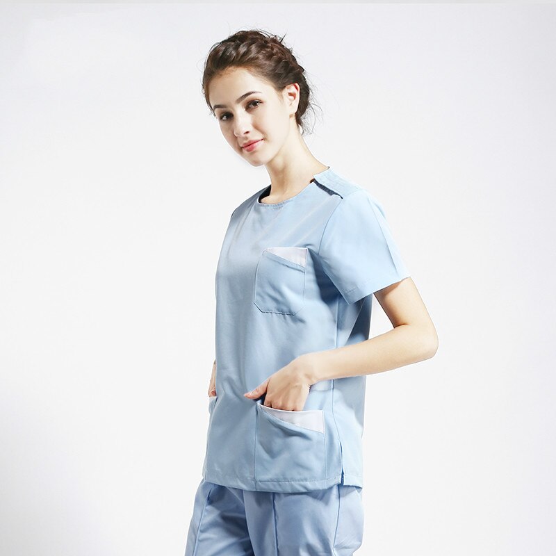 Operating room women's short-sleeved hand washing clothes separate set shabu hand washing clothes work clothes set