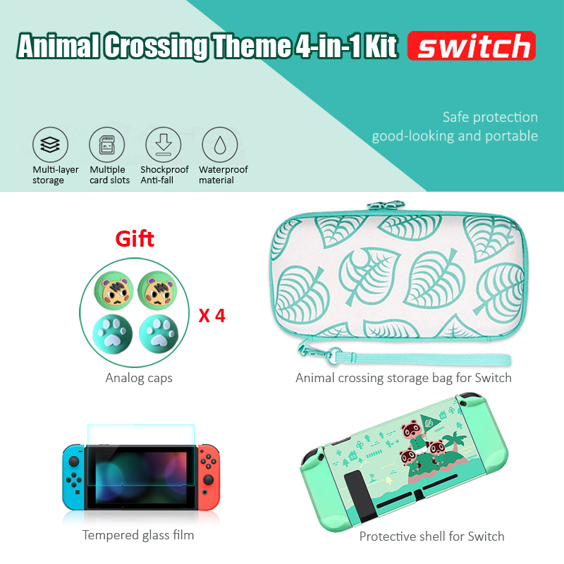 Mari Style Storage Bag Animal Crossing for Nintendo Switch Portable Travel Carrying Case for NS Switch Game Accessories: J