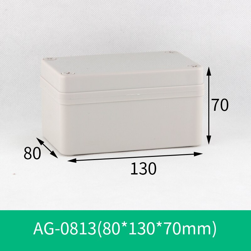 IP67 Plastic Project Box Behuizing Waterdicht Diy Aansluitkastje Abs Behuizing Case Verdeelkast: 130x80x70