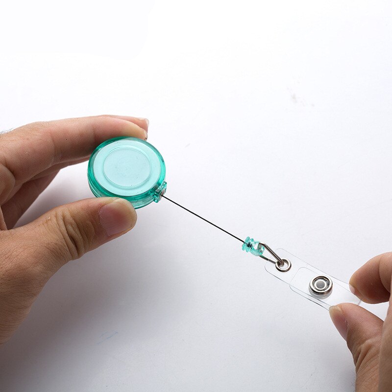 Etya slik farve id-kort navneskilt holdere anti-tabt klip kontor kvinder mænd studiekort rulle udtrækkelig badge holder klip