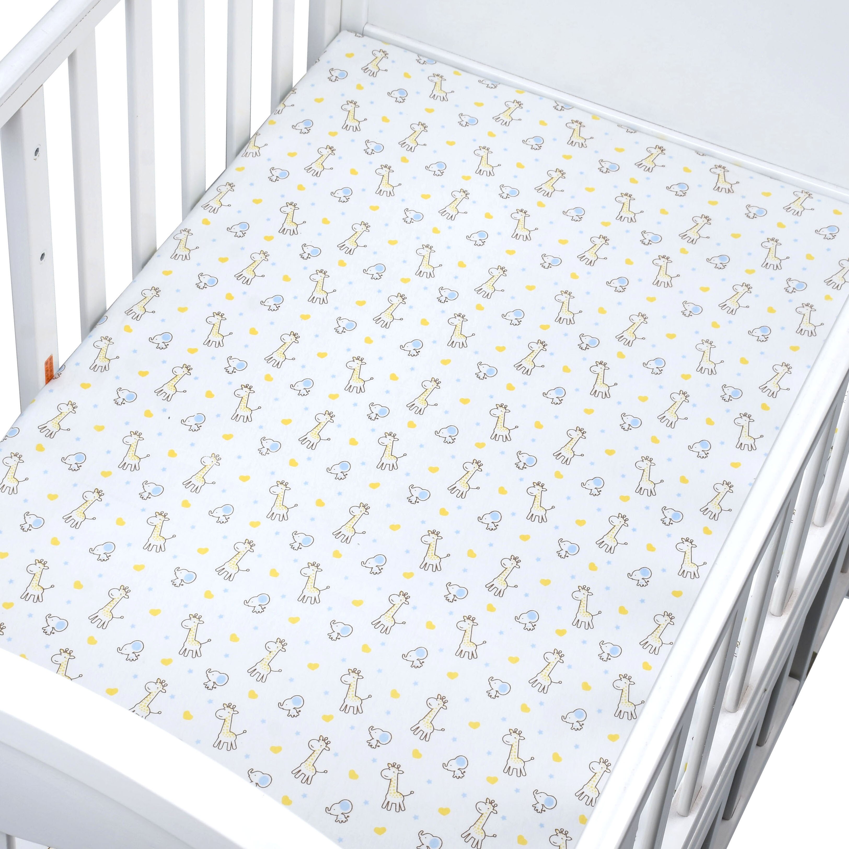 Babyseng lagner strikning 100%  bomulds trekantet sengetøj beskyttelseslag til baby pige drenge 130*70cm