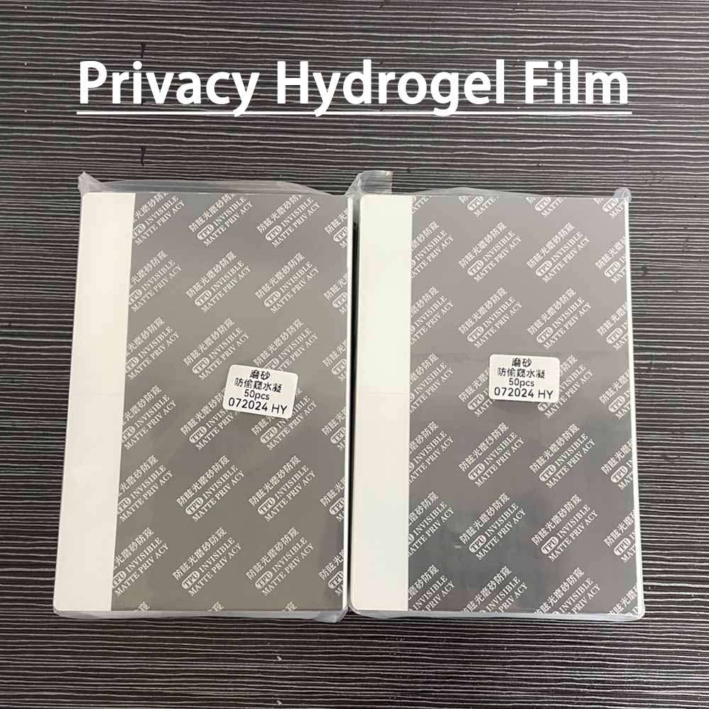 50pcs Hydrogel Film Privacy Screen Protector Matte HD Clear Sheet Anti-blue Ray Cellphone Movies for Auto Cut Machine Plotter: Deep Fog Grey