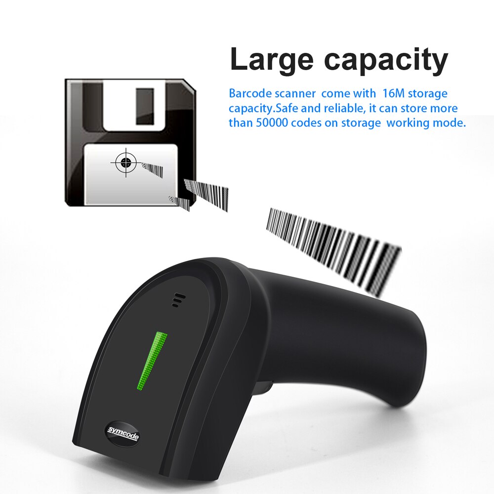 Symcode – lecteur de codes à barres QR 2D USB 1D, écran de paiement Mobile pour ordinateur