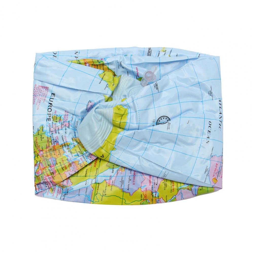 Inflatable Globes Toy for Education Fun Pool Toy Detailed Geographic Annotation Easy to Inflate Carry Beach Ball for Kids