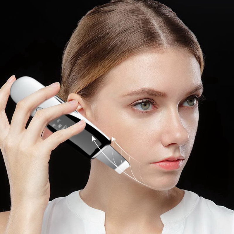 Spatule électrique à ultrasons pour épuration de la peau, outil de Lifting du visage, outil de beauté pour éliminer les points noirs