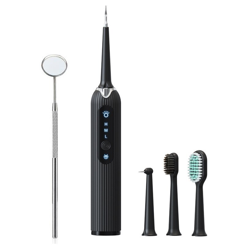 Electric Ultrasonic Vibration Tooth Calculus Remover Sonic Dental Scaler Tooth Stains Tartar Plaque Teeth Cleaner Oral Hygiene: 01