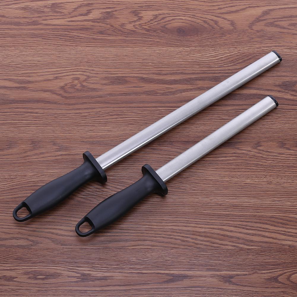 Best 12'' sharpening rod Chef Knife Sharpener Honing Steel bar Kitchen Knife Stainless Steel Sharpening Stick musat