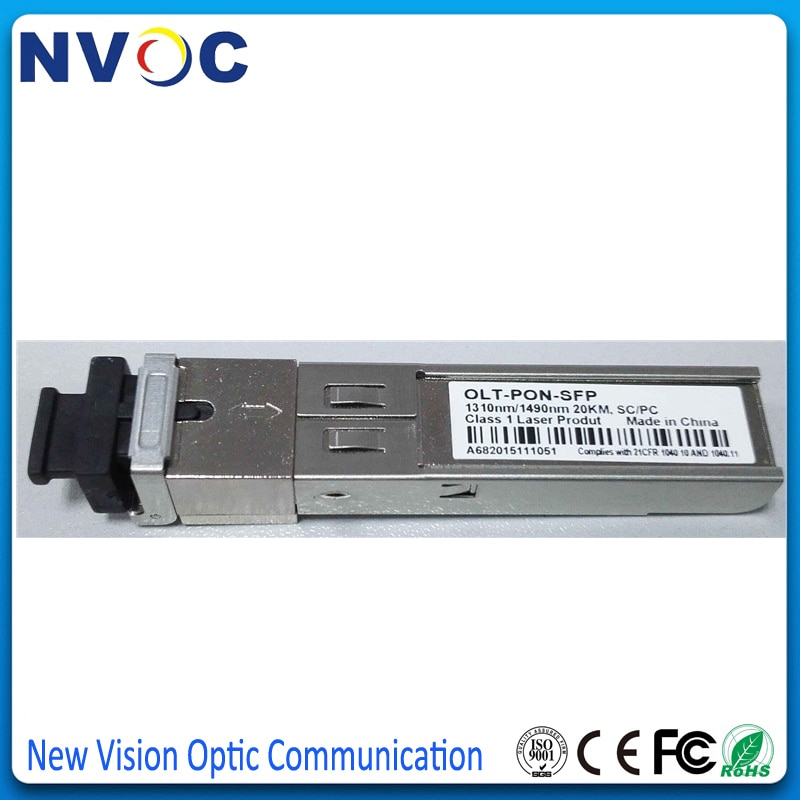 EPON ONU PX20 +, G.984.2, 20 km, Tx 1310nm 1,25G, Rx 1490nm 1,25G, SFP form-faktor, SC/UPC steckerbuchse, EPON SFP ONU Modul