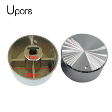 4 Stks/set Gas 6 Mm Switch Knop Draaischakelaar Controle Keuken Gereedschap Plating Fornuis Oven Metalen Zinklegering Ronde Knop met Chrome