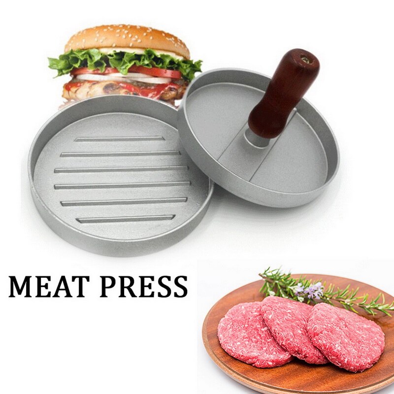 Keuken ronde vorm pers voedselveilige hamburger vleespers rundvlees grill hamburger pers patty maker mal mal gereedschap