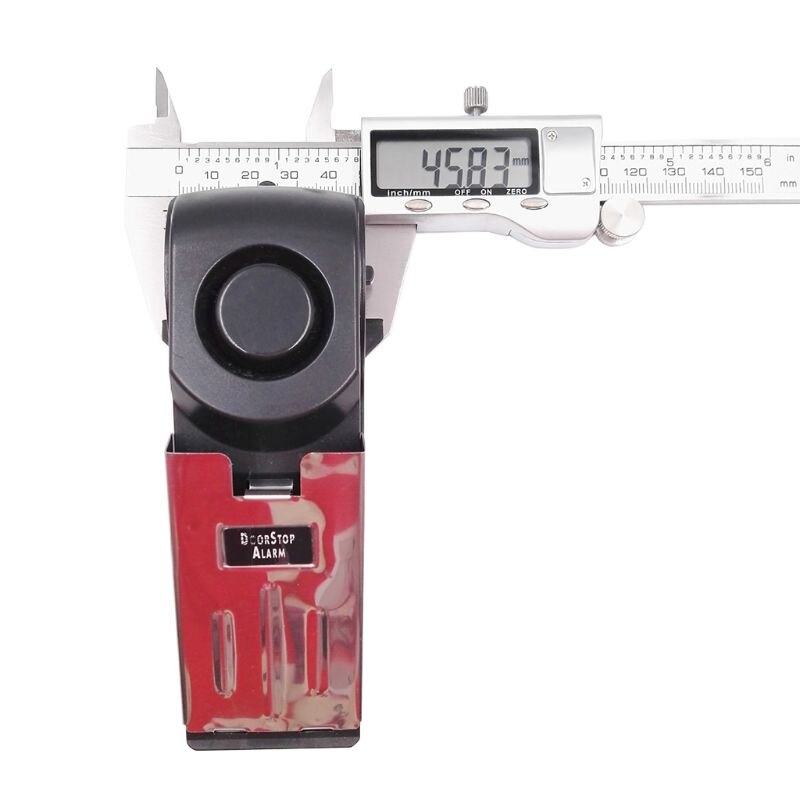 2 stuks/set deurstop alarm deurbeveiliging inbraakwerend raamstopper alarm huis hotel veiligheid beveiligingsgereedschap