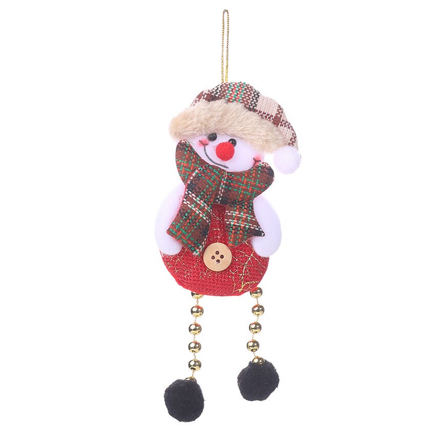 Vrolijk Kerstfeest Kerstman Sneeuwpop Rendier Ornamenten Decor Festival Party Kerstboom Opknoping Decoratie Pandent Decals: 03 Snowman