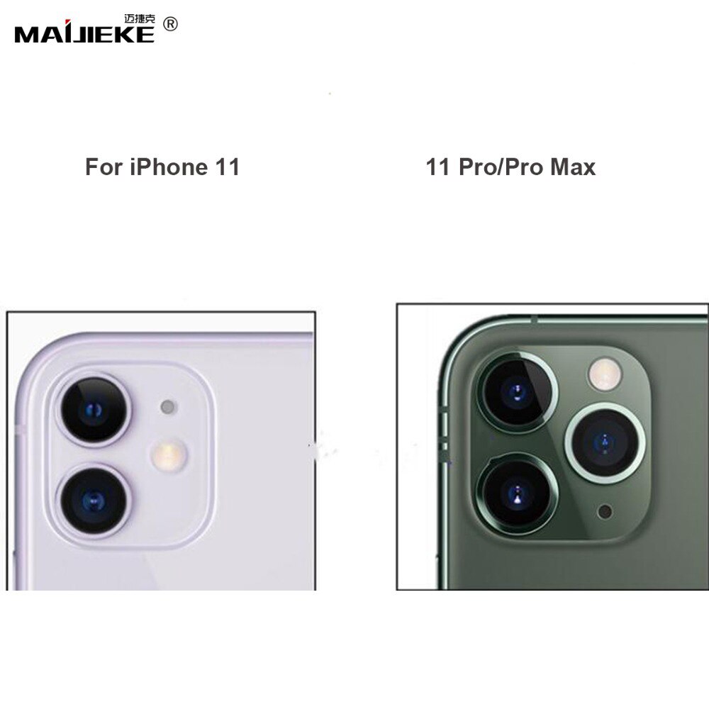 50 sztuk powrót obiektyw aparatu szklana pokrywa dla iPhone 12 mini 11 pro max X Xs max XR tylna kamera szklany obiektyw dla iPhone 6 6s 7 8 Plus