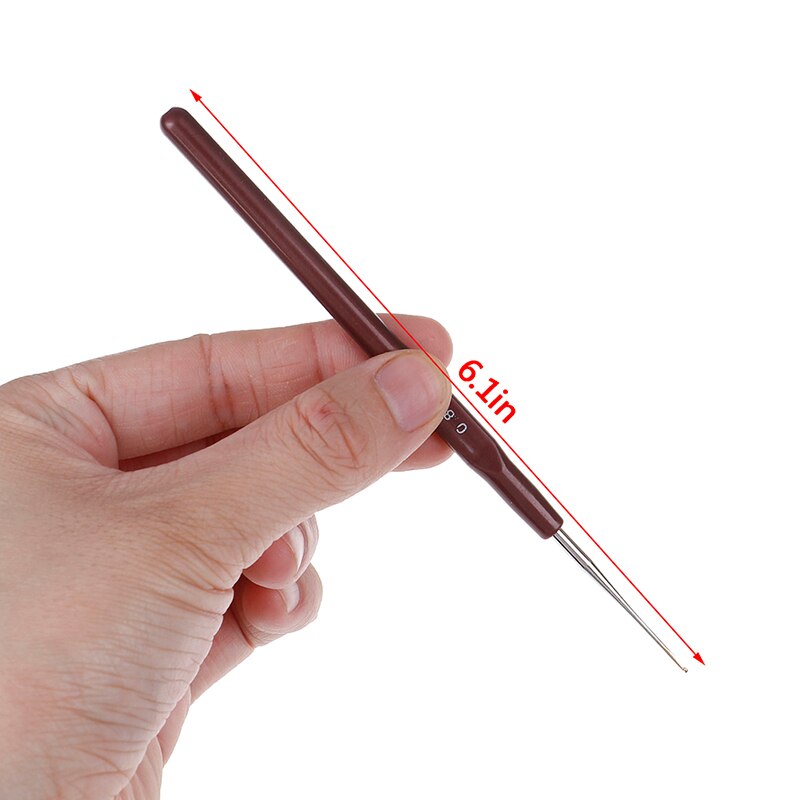 4 Teile/los Fabrik Liefern Haken Nadel Häkeln Nadeln Für Hairbest Lange Nadel Perücken Machen Spitze Haken Dreadlock Zubehör