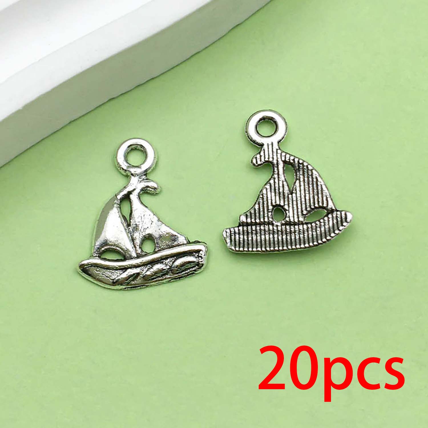 20 piezas colgantes de aleación de Metal con de ancla de barco Vintage plateado antiguo para pulsera DIY, collar, accesorios para hacer joyas: Violeta