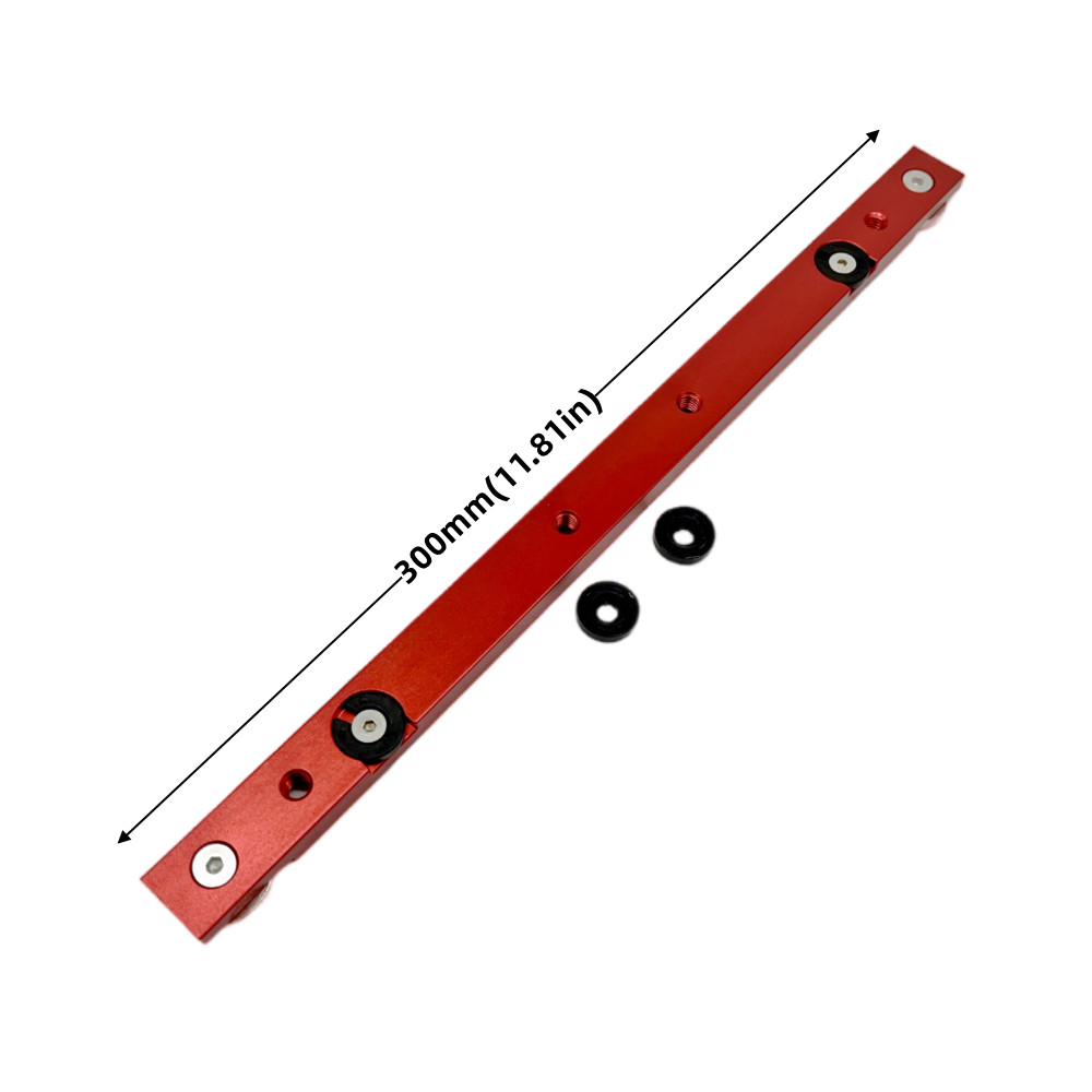T Track Verstekstang Slider, Aluminium Verstekstang, Jig en Armatuur Bar Slider Tafelzaag Gauge Rod, T Slot Verstekmeter Slider: Rood