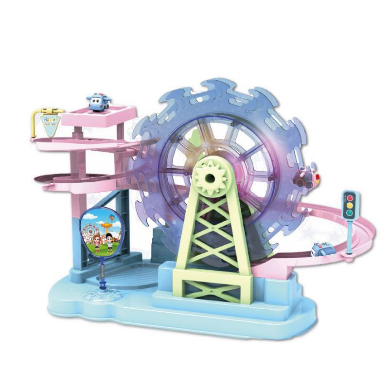 Elektrische Muziek Reuzenrad Speelgoed Kinderen Pretpark Tunnel Auto Roller Coaster Slide Geluid En Licht Speelgoed Voor kids: B