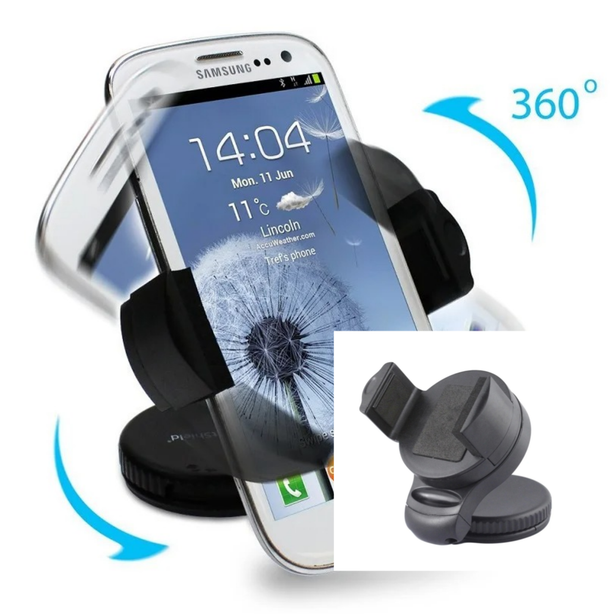 1PC Telefoon Autohouder 360 Graden Rotatie Windowshield Dashboard Mount Universele voor iPhone iPod GPS PDA PSP MP3MP4 Mobiele Beugel