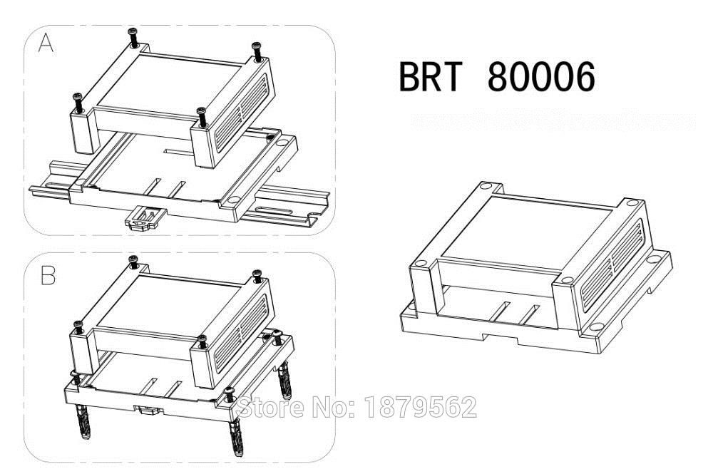 115*90*40mm din rail box plastic enclosures for electronic project DIY control box ABS industry box switch junction case