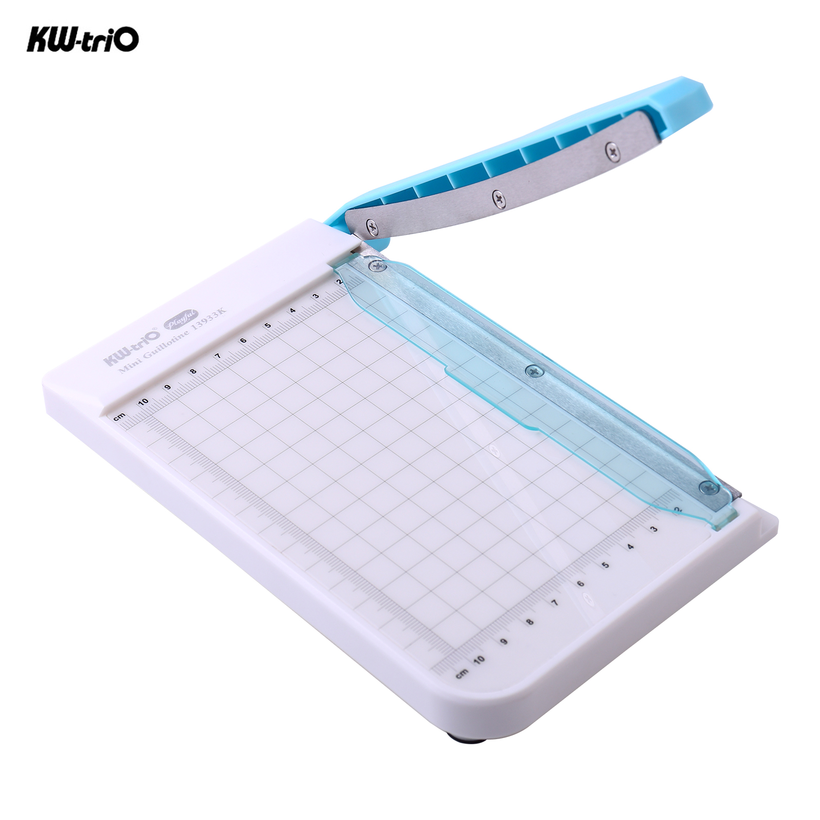 KW-trio Mini Paper Trimmer 6-Inch Guillotine Paper Cutter Photo Cutting Machine 10 Sheets Capacity with Line and Scale: Default Title