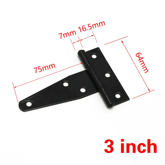 4-12 Zoll 6 Stück t Riemen Tür scharniere Tor Scharniere schwarz Scheunentor riss T-Stück Scharnier geschmiedete Hardware-: Gelb