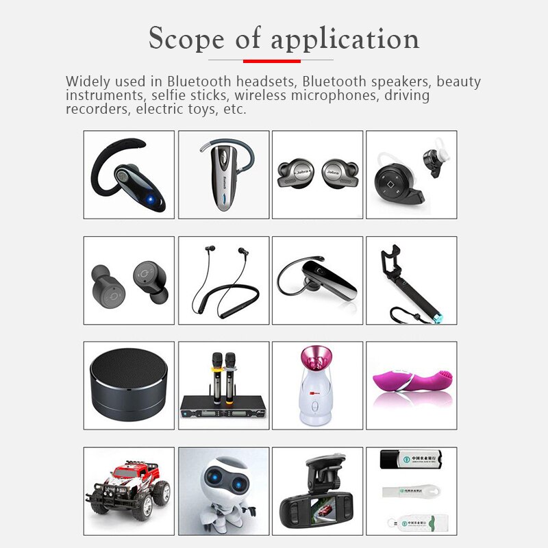 3.7V Lipo cells 301525 110mah Lithium Polymer Rechargeable Battery For Reading pen Smart bracelet Bluetooth headset MP3 MP4 MP5