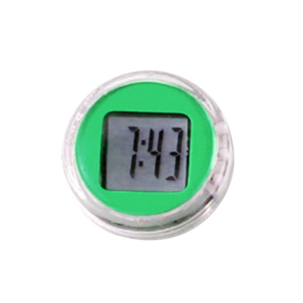 Reloj Digital adhesivo para motocicleta, accesorio de decoración para la oficina, resistente al agua: Verde