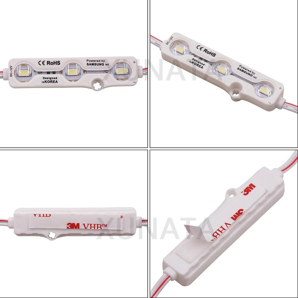 DC12V 1.2W Samsung Chip LED Module Light 3LED Super Bright Advertising Waterproof 5630 LED Module Lamp LED Sign Backlight