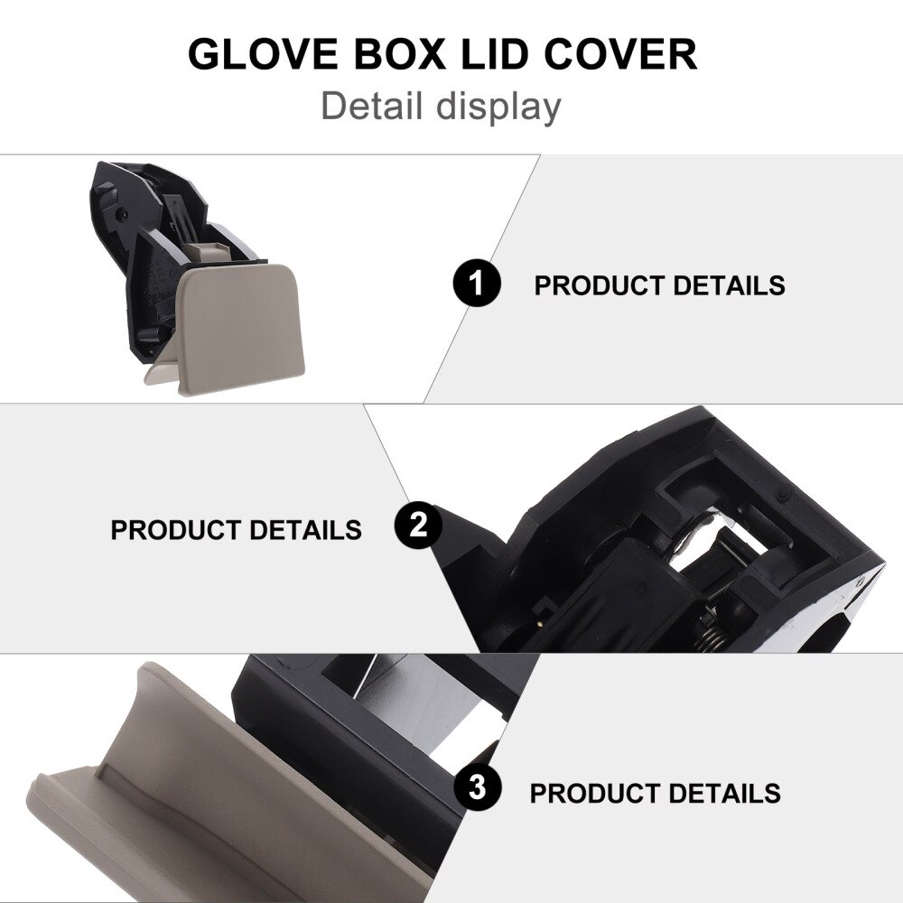 Car Storage Drawer Glove Box Lock Lid Car Inner Storage Glove Box Lid Cover Lock