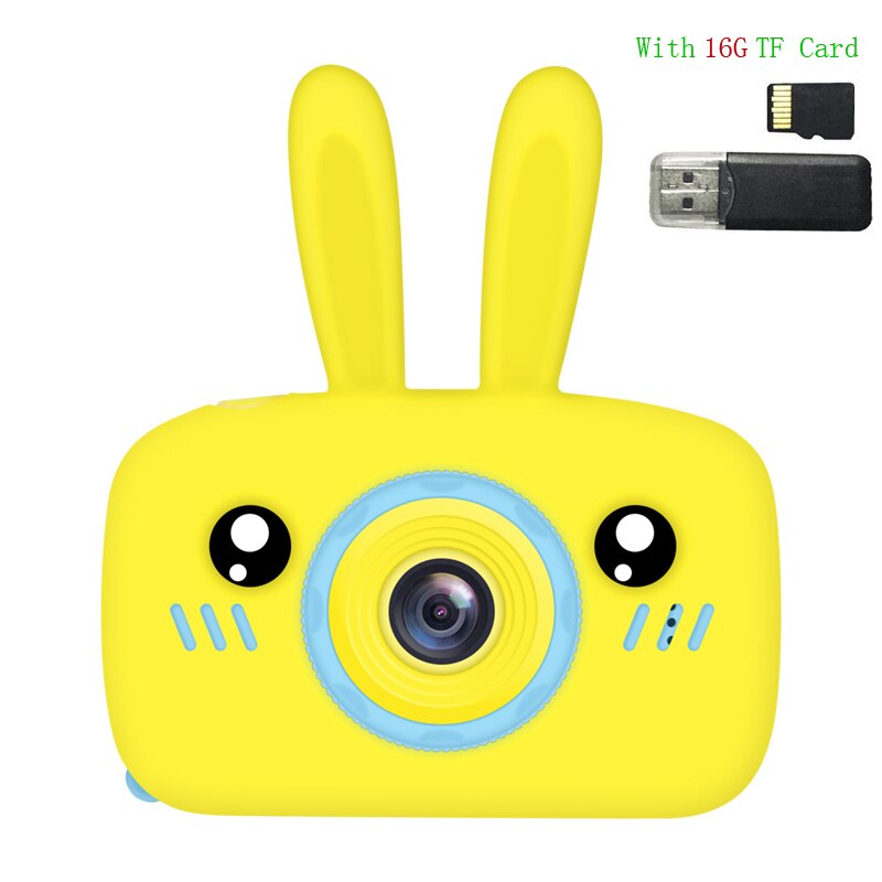 Toy Camera Mini Camera Kids Toys Cartoon Digital Camera Baby Toys 12.0M with 2.0 Inch IPS Screen Children Educational Toys