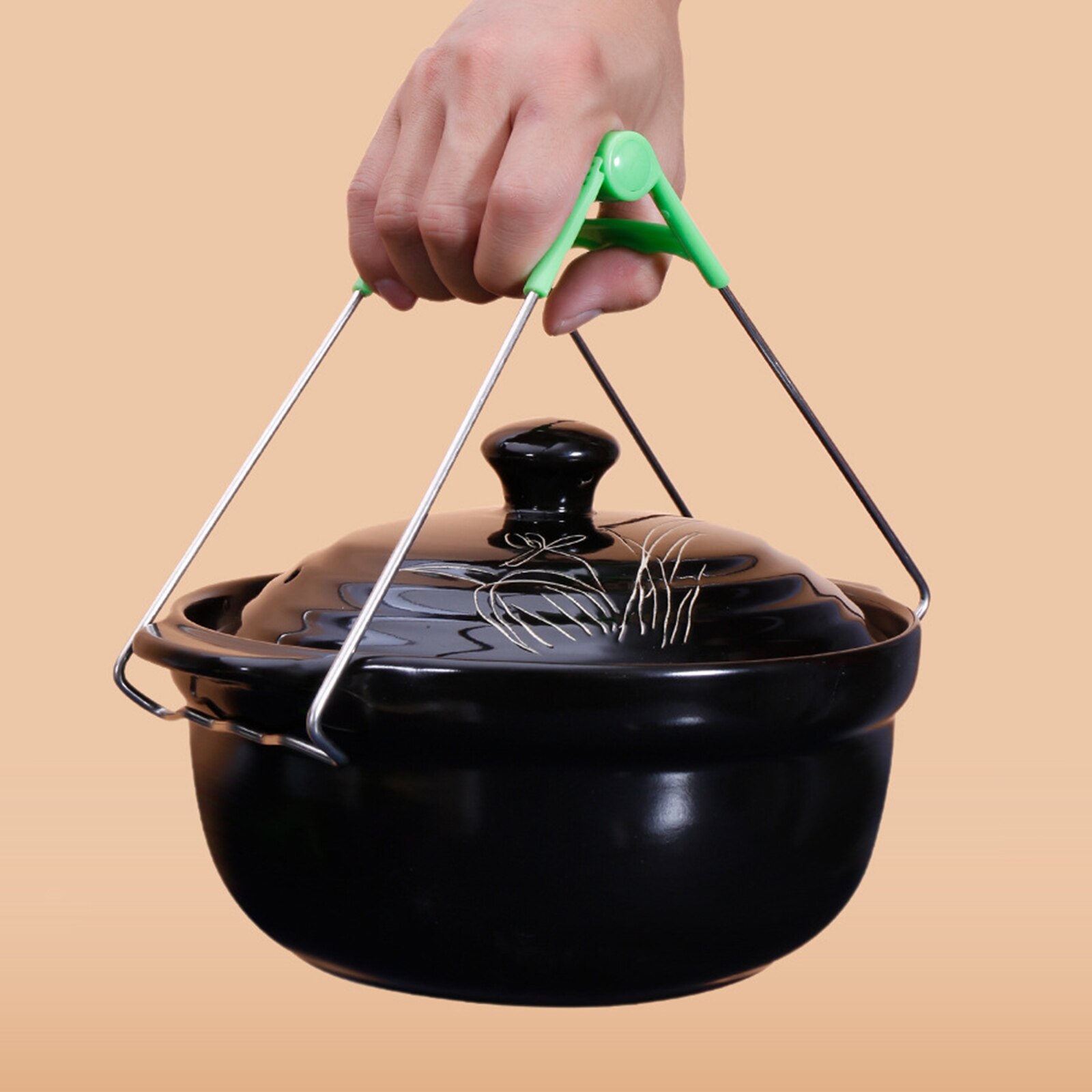 Plate Gripper Bowl Clip Dish Plate Lifter Pan Dish Gripper Clamp Kitchen Folding Dish Plate Clip Plate Dish Gripper