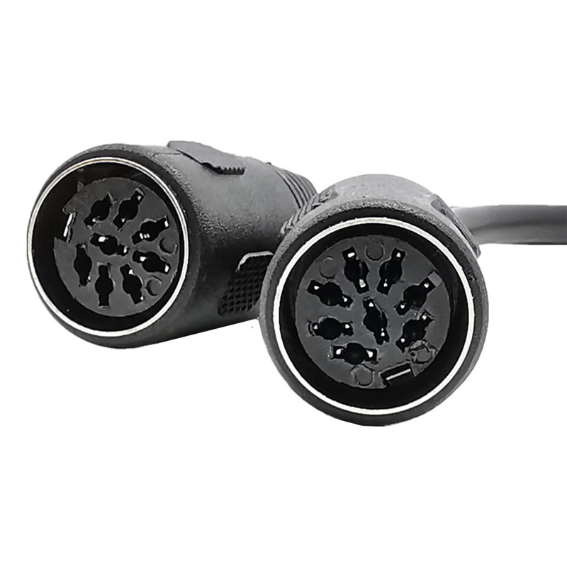 DIN 8-Pin MIDI Cable Splitter Y Cable Adapter One 8-Pin Male to Two 8pin 2 Female Cable 30cm/0.3m 1ft