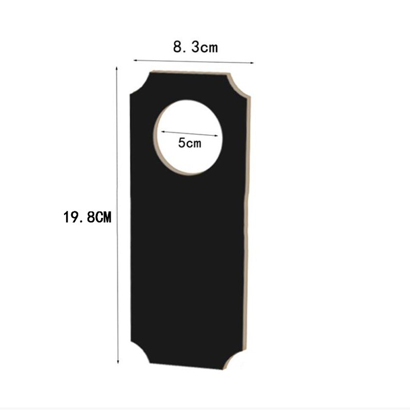 Tabuleta de madeira de pendurar para porta, hotel, criativo, dia do natal, de pendurar, dupla face, pequena, quadro-negro, aviso, decoração, pingente