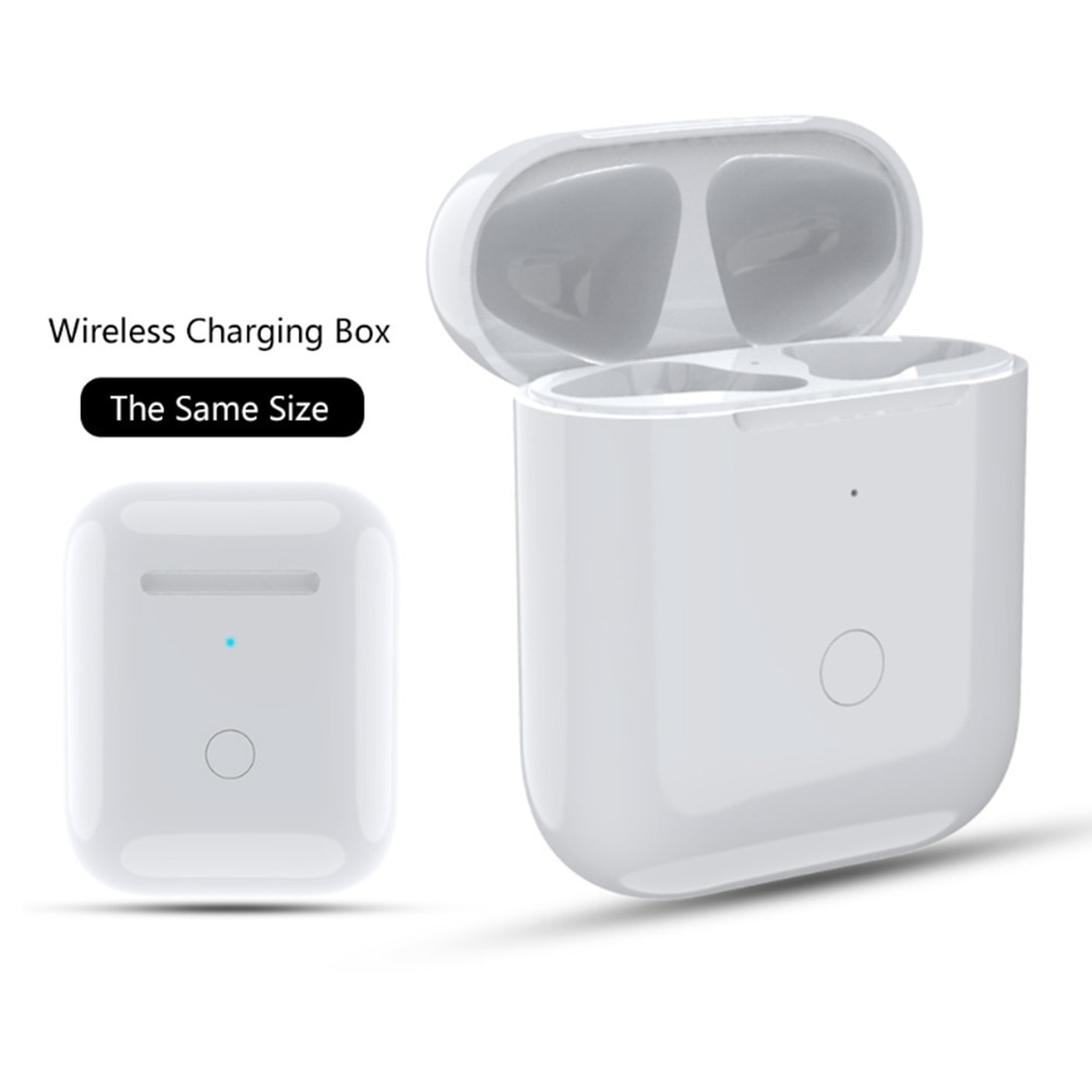 Replacement Wireless Charging Box with LED Indicator for Airpods 1/2/3 Airpods Pro Bluetooth Earphone Charger Case Pop-Ups