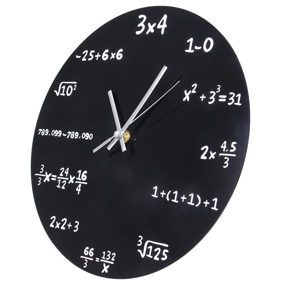 Large Wall Clock Mathematics Blackboard Pop Quiz Clock Modern Big Wall Watches For Living Room Wall Home Decor