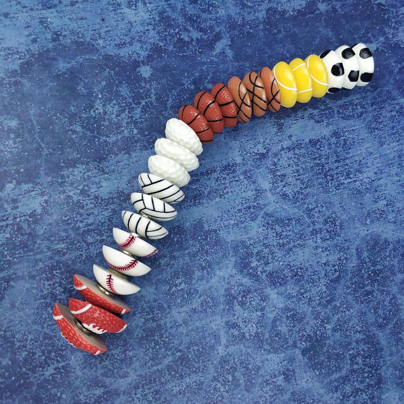 24 pcs Ball basketball football refrigerator magnets Fridge magnetic stickers set Strong neodymium magnet home deco