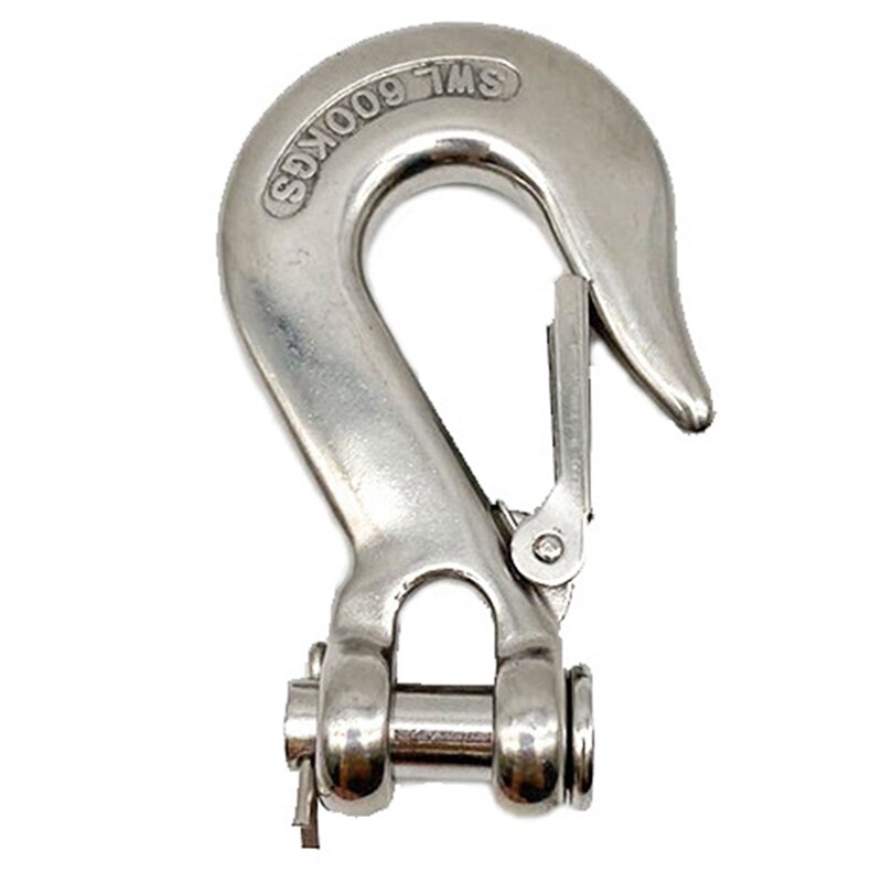 JHD-Loading Stainless Steel Swivel Lifting Hook With Latch Rigging Accessory: Default Title