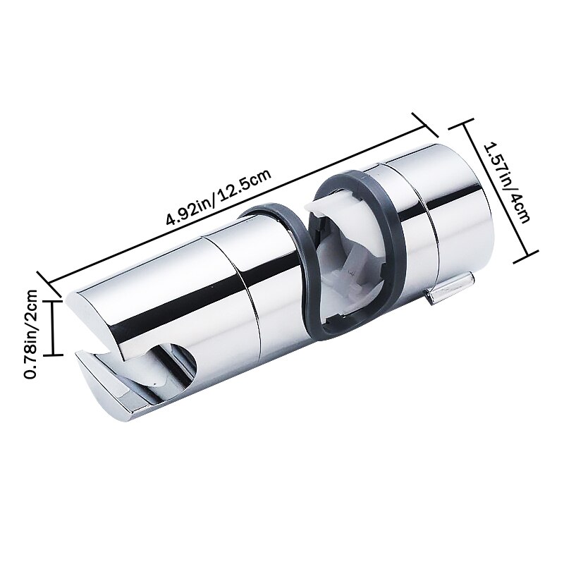 Adjustable Shower Head Holder Shower Rail Rod Slider Bracket Showerhead Clamp Bathroom Accessory