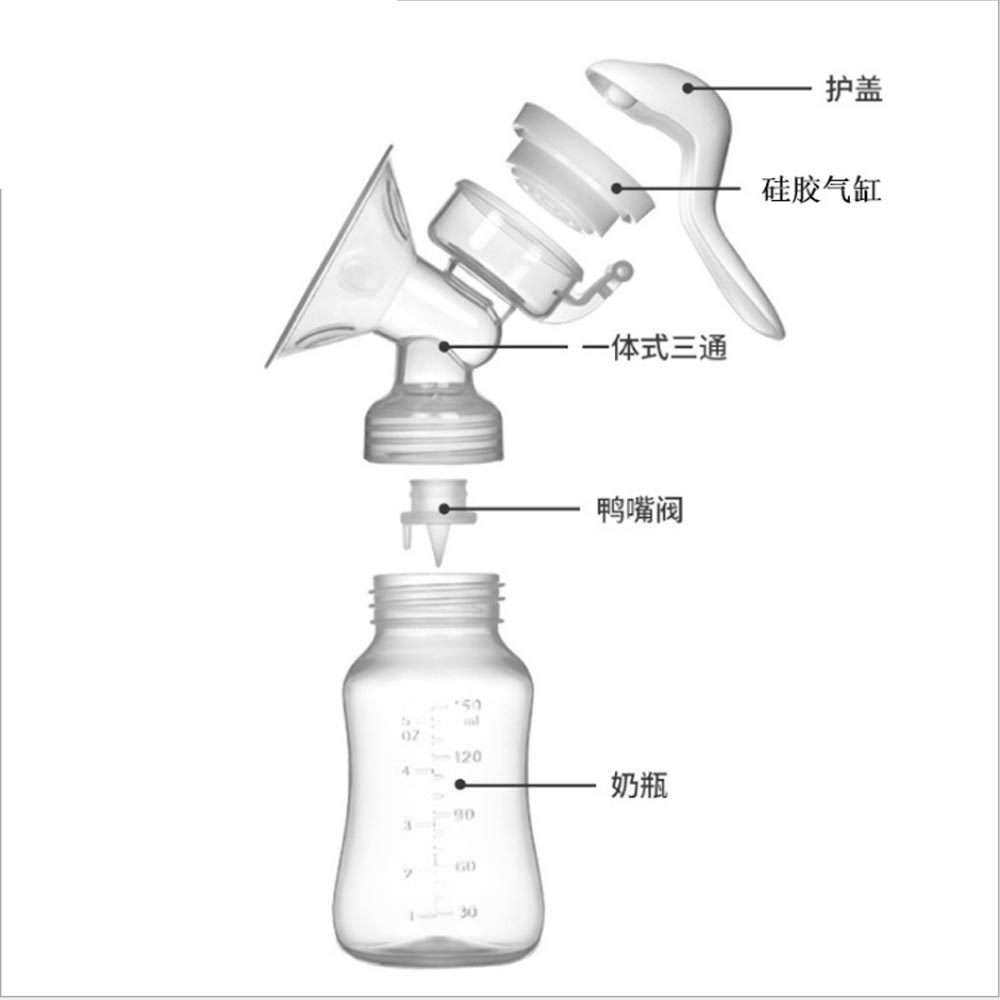 Angelcare Manual Breast Pump Powerful Baby Nipple Suction 150ml Feeding Milk Bottles Breasts Pumps Bottle Sucking