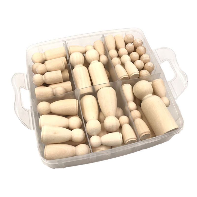 DIY Natural Wooden Beads Baby Molar Set Infants Necklace Bracelet Accessories G99C: Default Title