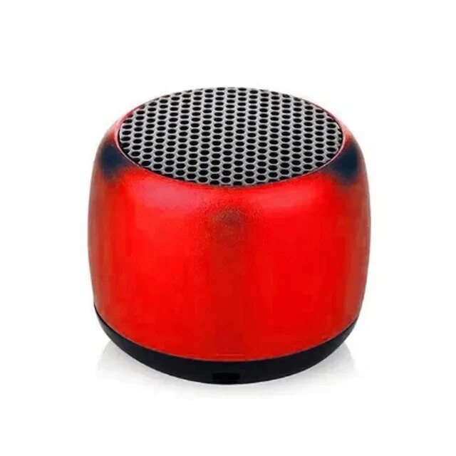 M1 bärbara bluetooth-högtalare musik stereo surround mini usb utomhus subwoofer högtalare ljudspelare högtalare mikrofon: Röd