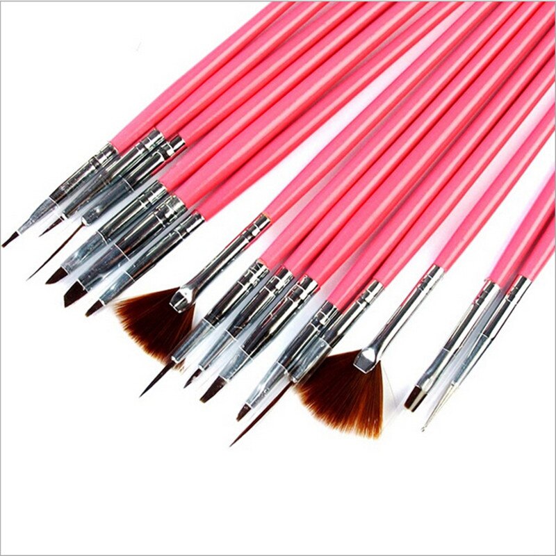 Fld 015 15 stuks nail art kwastenset lijntekening schilderpen uv gellak ontwerpen acryl nagelkit make-up kwastenset