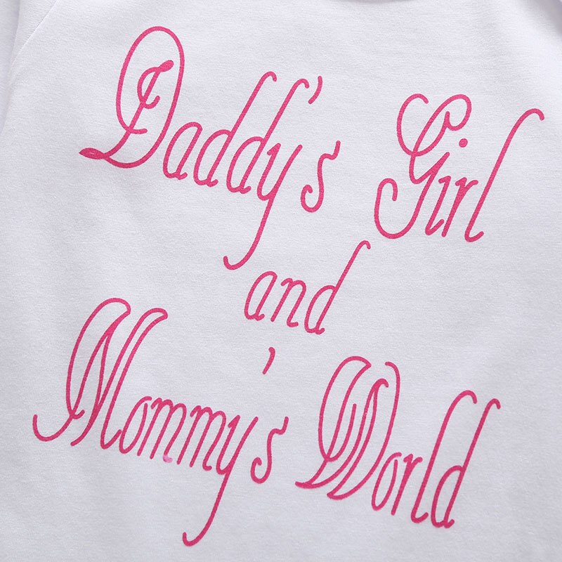 Carter Baby Girl Recien Nacido Neonato Clothes Carters Baby Boy Lucky+child Baby Girls Round neck letter printing 4-piece set