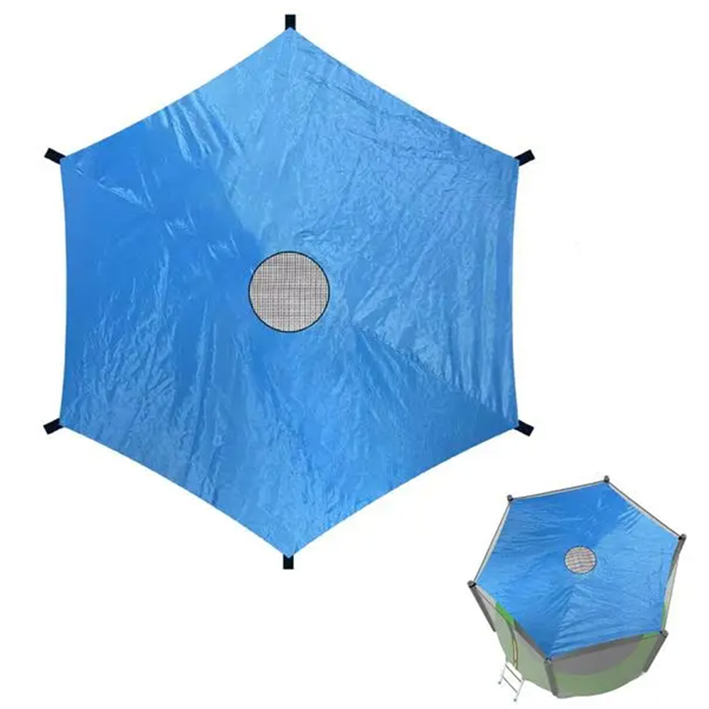 6/8/10ft Trampoline Cover Waterproof Trampoline Shade Cover Sun-Protection Trampolines Canopy for Outdoor Backyard Playground