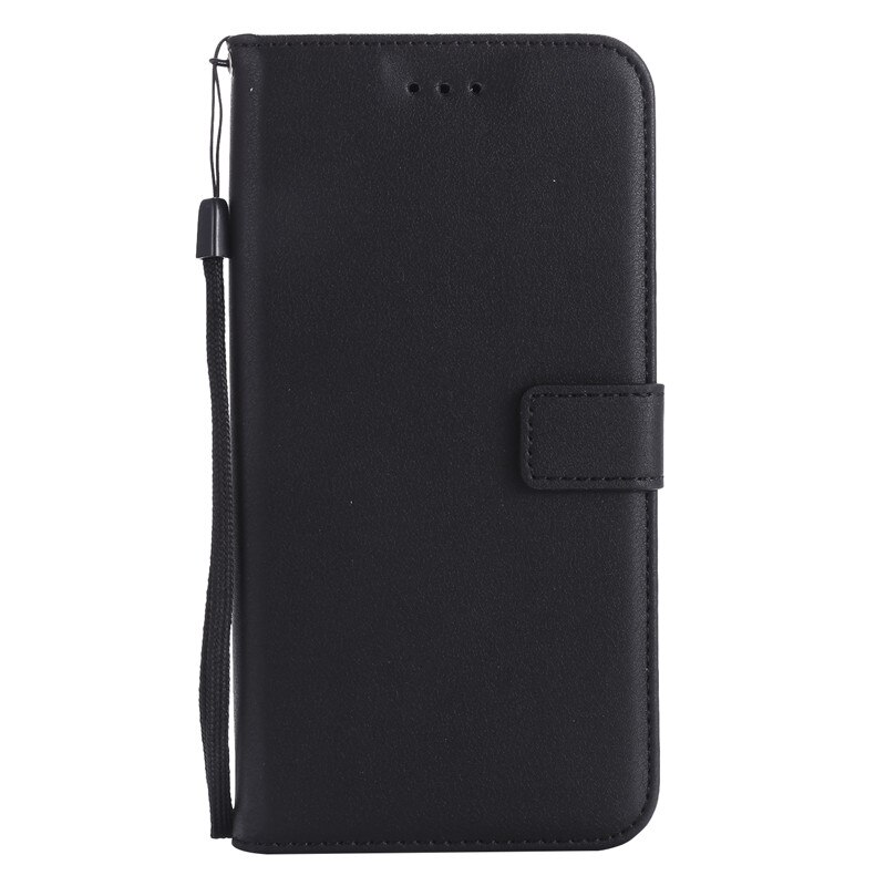 Voor Huawei P8 Lite Case Huawei P8 Lite P8Lite Case Cover Wallet PU Leather Case Voor Huawei P8 Lite ALE-L21 ALE L21 Flip Tas: Black