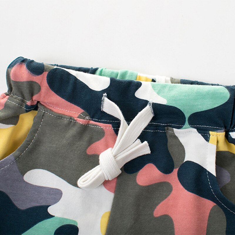 Pantaloncini mimetici per ragazzi pantaloni estivi in cotone per bambini pantaloni corti larghi per bambini