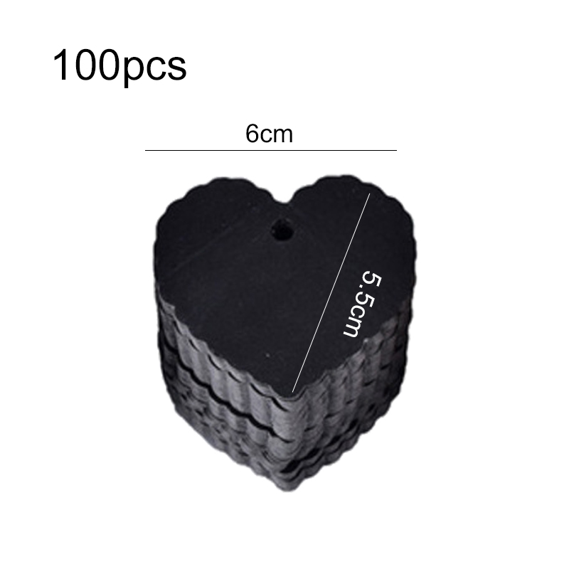 50/100 pcs Kraft Paper Tags Heart Kraft Paper Tags for Arts and Crafts Wedding Thanksgiving Christmas Birthday Party: Black Nickel