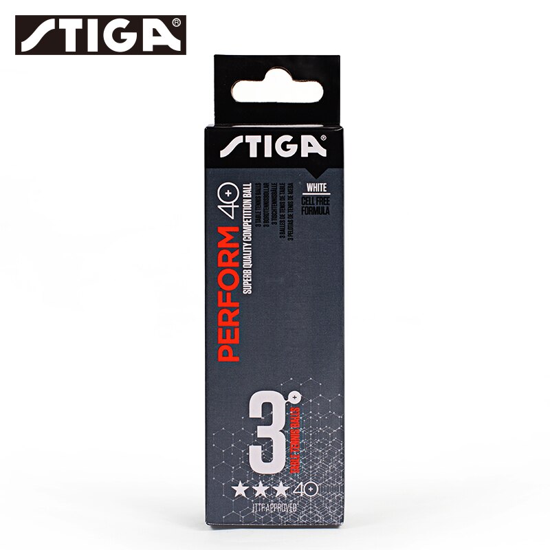 Stiga 3 Ster In Staat Tennisbal 3-Star Seamed Abs Ballen Plastic Poly Originele 3 Star Ping Pong ballen Ittf Goedgekeurd