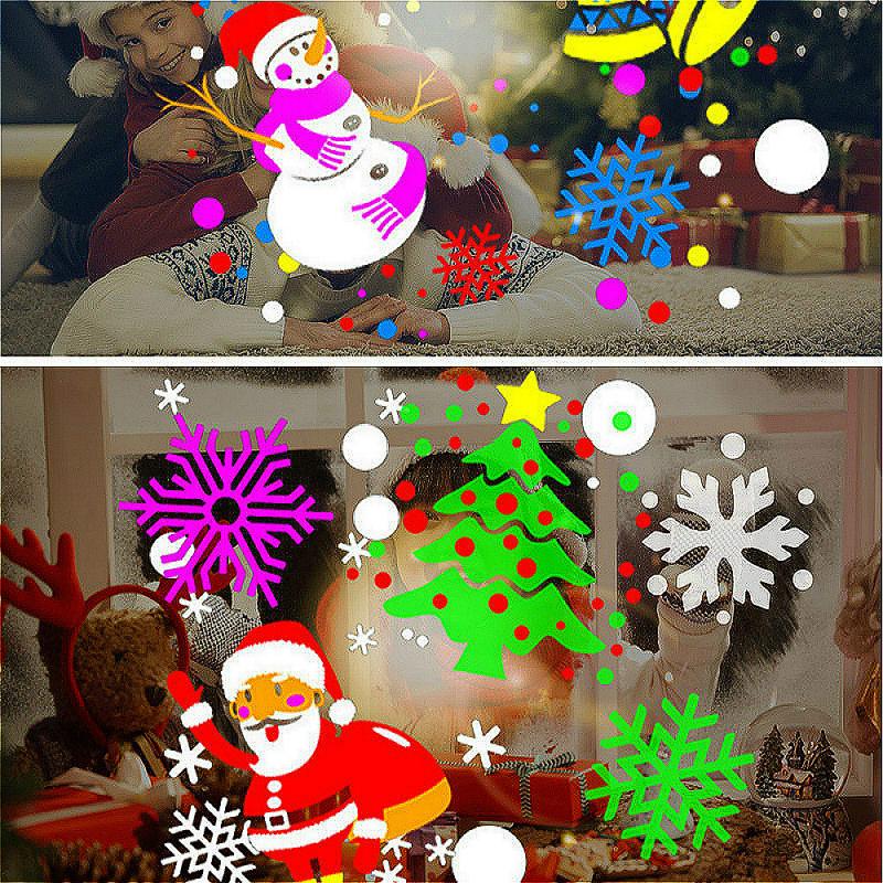 Neue Super Großen Bildschirm 16 Bilder Weihnachten Spielen Haus Kleid hoch Spielzeug Schneesturm Rotierenden Projektion Lampe Hohe Licht HD