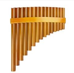 15 pipas de bambú Natural folklórico de China instrumento Musical Pan Flauta instrumento de viento Panpipes G clave Flauta hecha a mano Panflute